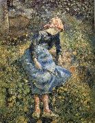 Camille Pissarro girls USA oil painting artist